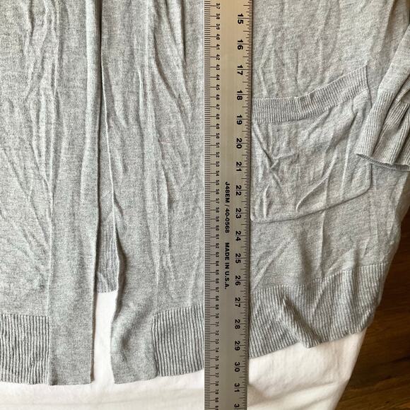 Ava & Viv Women Long Sleeve Open Front Knit Cardigan size 2XL, Gray - Picture 4 of 8
